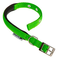 Нейлоновый ошейник Ferplast Daytona C25/45 Green для собак, зеленый, A: 37x45 см, B: 25 мм Нейлоновый ошейник Ferplast Daytona C25/45 Green для собак, зеленый, A: 37x45 см, B: 25 мм