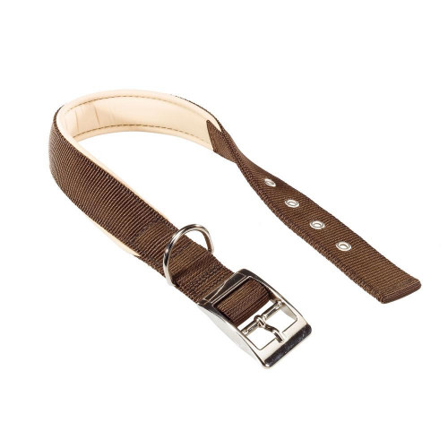 Нейлоновий нашийник Ferplast Daytona C30 / 55 Brown для собак, коричневий, A: 47x55 см, B: 30 мм