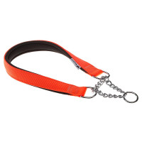 Нейлоновый ошейник с металлической цепочкой Ferplast Daytona CSS15/40 Orange для собак, A: 40 см, B: 15 см