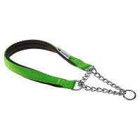 Нейлоновый ошейник с металлической цепочкой Ferplast Daytona CSS15/45 Green для собак, A: 45 см, B: 15 см Нейлоновый ошейник с металлической цепочкой Ferplast Daytona CSS15/45 Green для собак, A: 45 см, B: 15 см