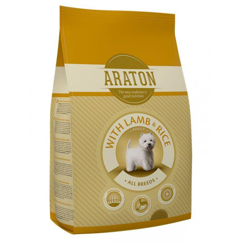 Сухий корм Araton Adult With Lamb & Rice для собак вагою від 5 до 60 кг, 3 кг