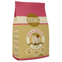 Сухой корм Araton Adult Mini & Medium для собак весом от 2 до 26 кг, 3 кг