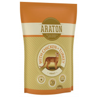 Сухий корм Araton Adult With Chicken & Turkey для котів вагою від 1 до 8 кг, 1.5 кг Сухий корм Araton Adult With Chicken & Turkey для котів вагою від 1 до 8 кг, 1.5 кг