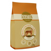 Сухий корм Araton Adult With Chicken & Turkey для котів вагою від 1 до 8 кг, 15 кг Сухий корм Araton Adult With Chicken & Turkey для котів вагою від 1 до 8 кг, 15 кг