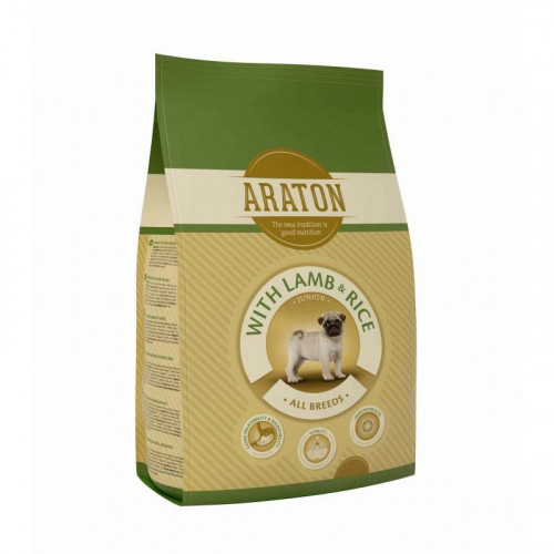 Сухий корм Araton Junior With Lamb & Rice для собак вагою від 2 до 60 кг, 15 кг