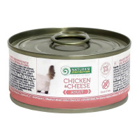 Консерва Natures Protection Adult Chicken&Cheese для взрослых кошек, 100 г