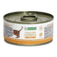 Консерва Natures Protection Adult Chicken&Herring для взрослых кошек, 100 г Консерва Natures Protection Adult Chicken&Herring для взрослых кошек, 100 г