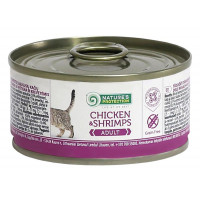 Консерва Natures Protection Adult Chicken&Shrimps для взрослых кошек, 100 г