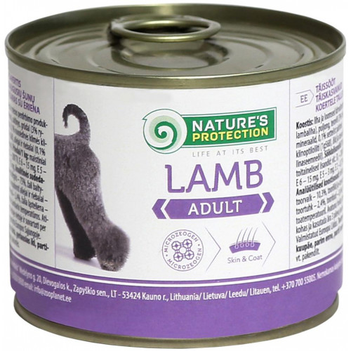 Консерва Natures Protection Adult Lamb для дорослих собак, 200 г