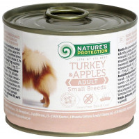 Консерва Natures Protection Adult Small Breeds Turkey&Apples для взрослых собак, 200 г Консерва Natures Protection Adult Small Breeds Turkey&Apples для взрослых собак, 200 г