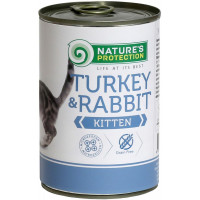 Консерва Natures Protection Kitten Turkey & Rabbit для кошенят, 400 г Консерва Natures Protection Kitten Turkey & Rabbit для кошенят, 400 г