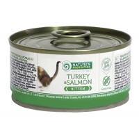 Консерва Natures Protection Kitten Turkey&Salmon для котят, 100 г