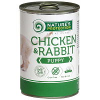 Консерва Natures Protection Puppy chicken & rabbit для цуценят, 400 г Консерва Natures Protection Puppy chicken & rabbit для цуценят, 400 г