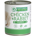 Консерва Natures Protection Puppy chicken & rabbit для цуценят, 800 г