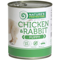Консерва Natures Protection Puppy chicken & rabbit для щенков, 800 г Консерва Natures Protection Puppy chicken & rabbit для щенков, 800 г