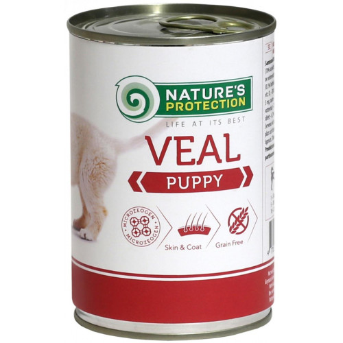Консерва Natures Protection Puppy Veal для цуценят, 400 г