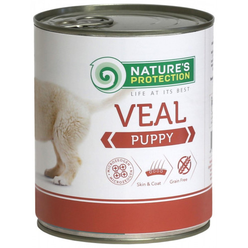 Консерва Natures Protection Puppy Veal для цуценят, 800 г