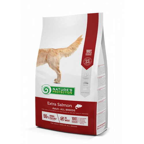 Сухий корм Natures Protection Extra Salmon Adult All Breeds для дорослих собак, 12 кг
