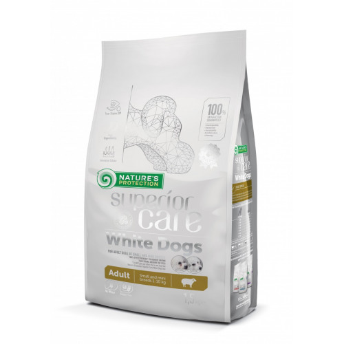 Сухий корм Natures Protection Superior Care White Dogs для дорослих собак малих порід, ягня, 10 кг