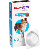Жувальна таблетка Bravecto від бліх і кліщів для собак великих порід від 20 до 40 кг, 1000 мг Жувальна таблетка Bravecto від бліх і кліщів для собак великих порід від 20 до 40 кг, 1000 мг