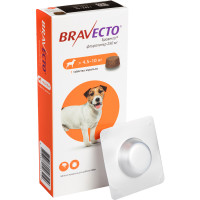 Жевательная таблетка Bravecto от блох и клещей для собак средних пород от 4,5 до 10 кг, 250 мг Жевательная таблетка Bravecto от блох и клещей для собак средних пород от 4,5 до 10 кг, 250 мг