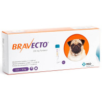 Краплі Bravecto Spot On від бліх і кліщів для собак середніх порід вагою від 4,5 до 10 кг, 1 піпетка, 250 мл Краплі Bravecto Spot On від бліх і кліщів для собак середніх порід вагою від 4,5 до 10 кг, 1 піпетка, 250 мл
