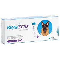Капли Bravecto Spot On от блох и клещей для собак крупных пород весом от 20 до 40 кг, 1 пипетка, 1000 мл Капли Bravecto Spot On от блох и клещей для собак крупных пород весом от 20 до 40 кг, 1 пипетка, 1000 мл