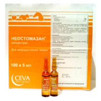 Раствор Ceva Неостомазан для борьбы с эктопаразитами у КРС, лошадей, собак и кошек, 5 мл