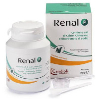 Порошок Candioli Renal P при хронічній нирковій недостатності для котів і собак, 70 г Порошок Candioli Renal P при хронічній нирковій недостатності для котів і собак, 70 г