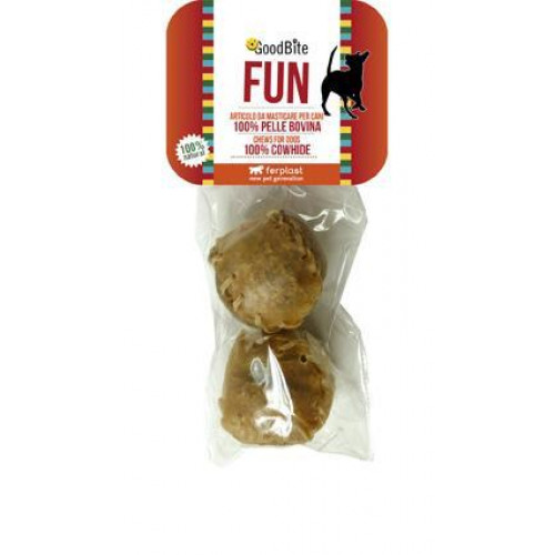 Жувальні кульки Ferplast GoodBite Fun 4362 Ball Natural 70g для собак з сириці, 6 см