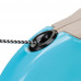 Поводок-рулетка Ferplast Amigo M Cord Beige-Blue Lead для собак cо шнуром, бежево-блакитний, 15x3,6x14 см