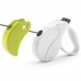 Поводок-рулетка Ferplast Amigo M Cord White-Green Lead для собак cо шнуром, зелено-білий, 15x3,6x14 см