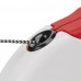Поводок-рулетка Ferplast Amigo M Cord Red-White для собак cо шнуром, червоно-білий, 15x3,6x14 см