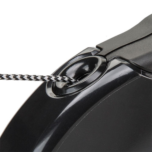 Поводок-рулетка Ferplast Amigo Mini Cord Black Lead для собак cо шнуром, чорний, 12x3x10 см