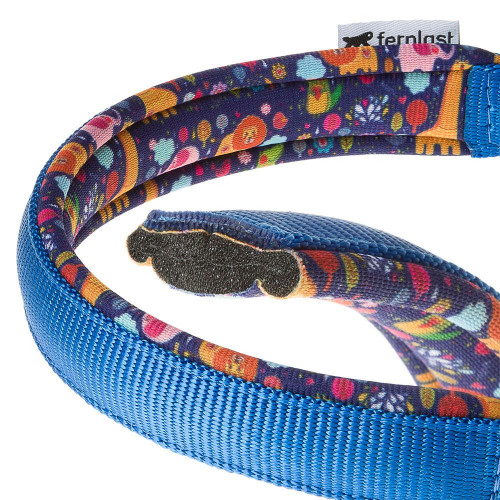 Нейлоновий нашийник з ланцюжком Ferplast Daytona Fantasy CSS25 / 60 Blue для собак, A: 60 см, B: 25 см