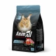 Сухой корм AnimAll для кошек, с лососем, белой рыбой и свежей индейкой, 400 г