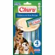 Лакомство Inaba Churu для собак, сливочный мусс в стиках, курица, тунец, 4×14 г