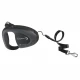 Поводок-рулетка для собак до 12 кг Ferplast Flippy Tech Cord S Black со шнуром, черный, 3 м