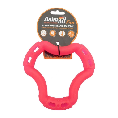Игрушка AnimAll Fun кольцо 6 сторон, коралловое, 15 см