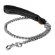 Поводок-цепь Dog Extreme с нейлоновой ручкой для средних пород собак, 3 мм, 105 см, черный