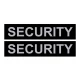 Змінна напис для шлеи Security велика 3-4 розмір, чорна