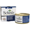 Консервы Schesir Tuna Whitebait для кошек, влажный корм тунец с мальками, банка 85 г