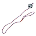 Игрушка Flamingo Sponge Ball With Rope для собак, резиновый мяч спонжбол на веревке, 6 см