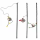 Игрушка Flamingo Rod With Mouse для кошек, удочка дразнилка с мышкой, 47 см