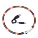 Ошейник Flamingo Visio Light Led светящийся, для собак, черный, 70 см