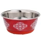Миска Flamingo Bowl Selecta Red для собак и котов, 13 см, 500 мл