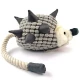 Игрушка Flamingo Hedgehog Plush с веревочным хвостом, для собак, с пищалкой, 45х10х15 см