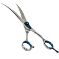 Ножиці Davis Extreme Edge Blue Curved вигнуті, для стрижки собак, 10 ", 25.4 см