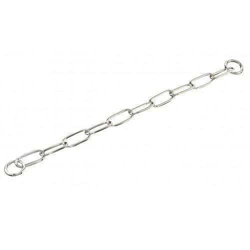 Нашийник Sprenger Extra Long Link для собак, з широким ланкою, хромована сталь, 4 мм, 72 см