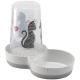 Автокормушка-автопоилка Moderna Tasty Cats in Love 2в1 для кошек и собак, пластик, белая, 1.5 л